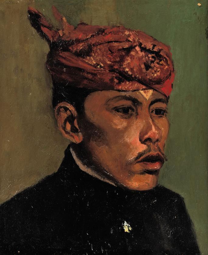 Henry Van Velthuysen - Portrait of an Indonesian man