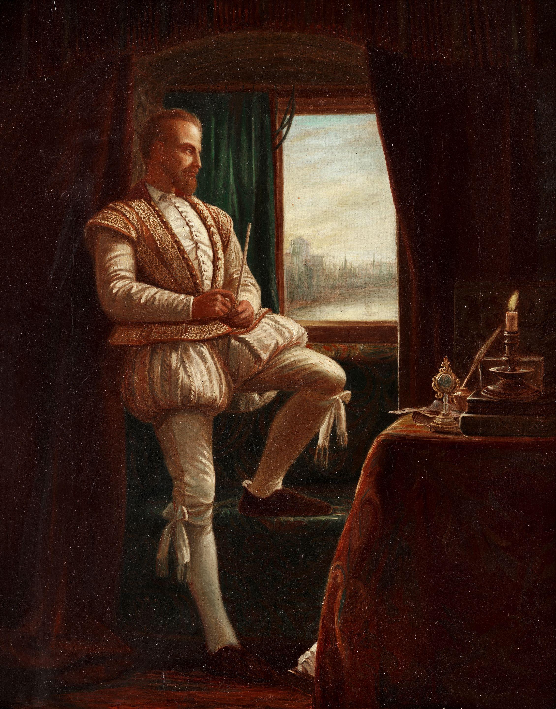 Henry Wallis - Sir Walter Raleigh at Durham House