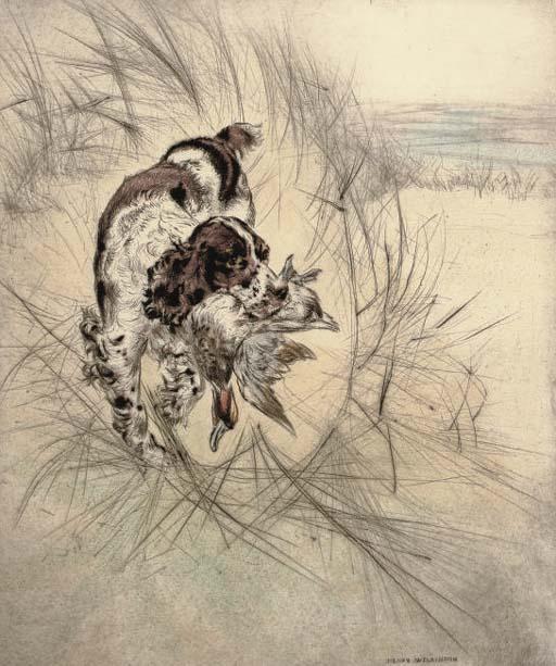 Henry Wilkinson - Flight from the reeds; and A successful retrieve