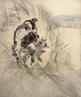 Henry Wilkinson - Flight from the reeds; and A successful retrieve