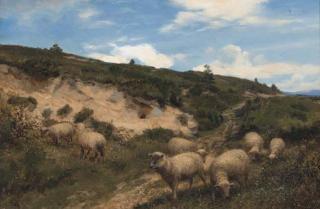 Henry William Banks Davis, R.A. - A moorland pasture