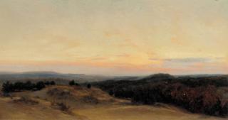 Henry William Banks Davis - Sunset over the dunes