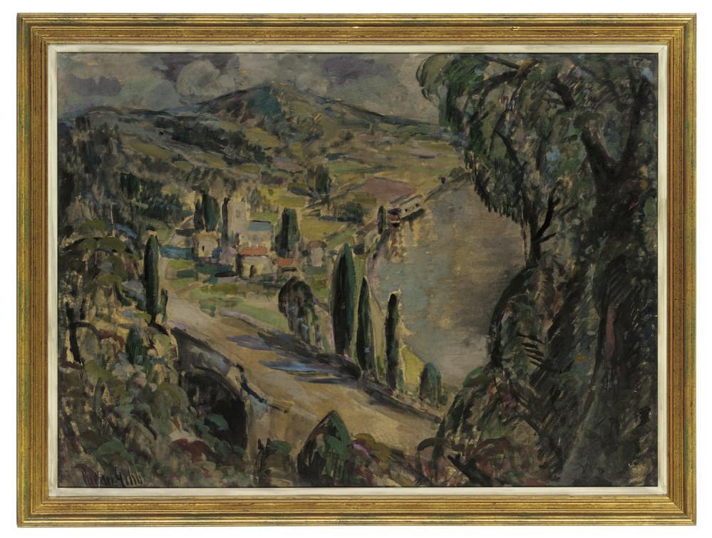 Henry William Phelan Gibb - Cypress Trees On The Mediterranean Coast