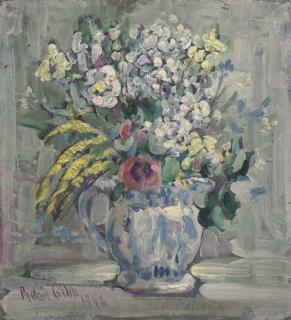 Henry William Phelan Gibb - Flowers in a Blue and White Vase