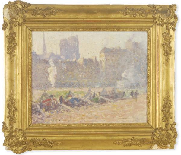 Henry William Phelan Gibb - Notre Dame, Paris; and a companion watercolor by another hand