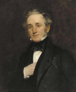 Henry William Pickersgill, R.A. - Portrait Of Thomas Cubitt (1788-1855), Quarter-Length, In A Black Coat And Waistcoat