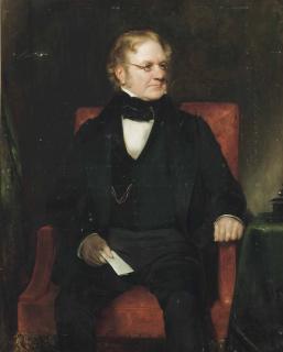 Henry William Pickersgill, R.A. - Portrait Of Thomas Richter, Three-Quarter-Length, Seated In A Black Suit, With A Paper In His Right Hand