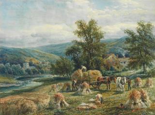 Henry Woodbridge Parton - Harvesting