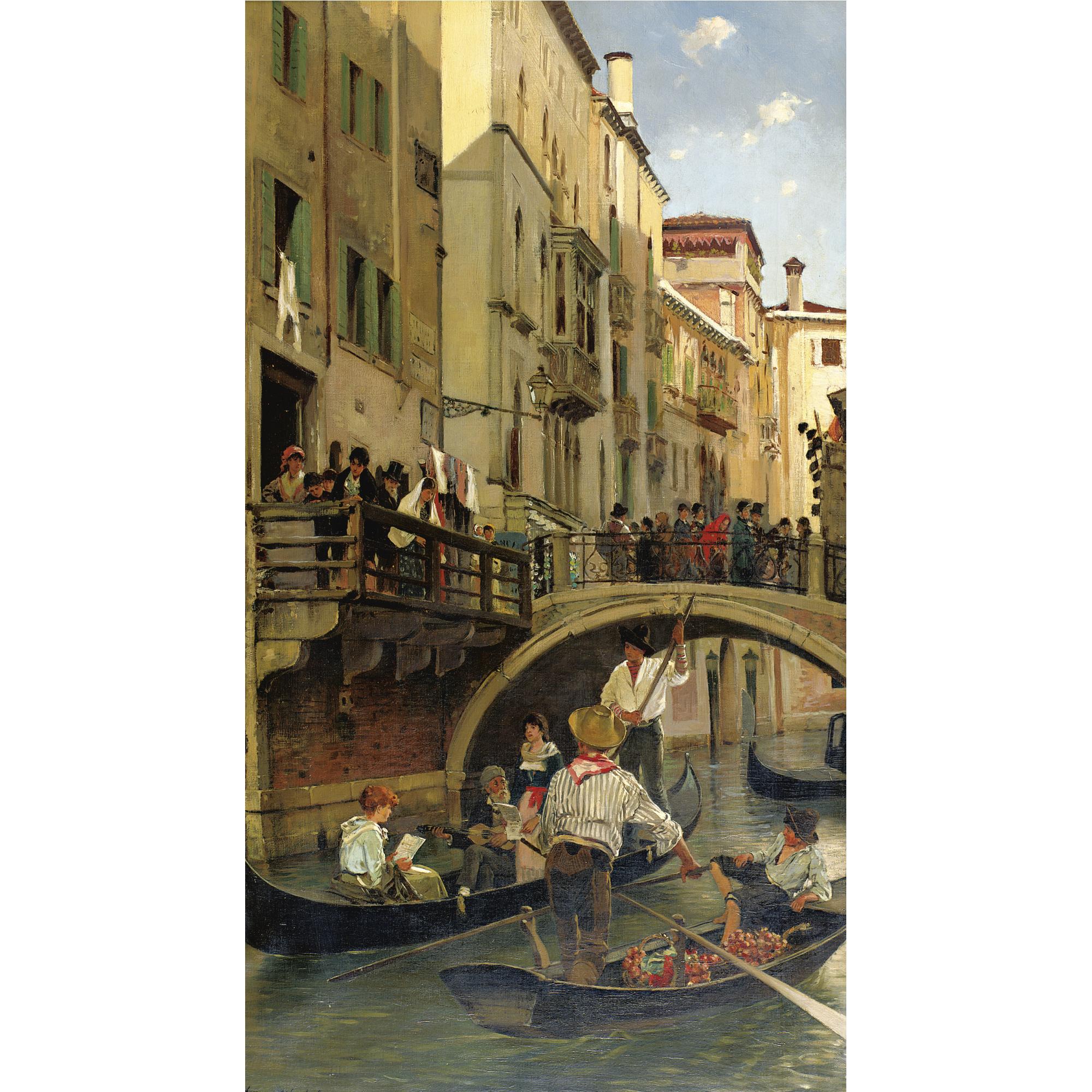 Henry Woods - A Venetian Canal