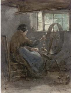 Henry Wright Kerr, R.S.A., R.S.W. - Winding, Holland