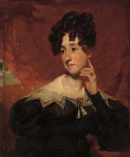 Henry Wyatt - Portrait of Mrs Campbell, bust-length, seated in an interior