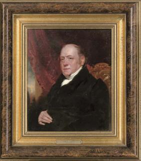 Henry Wyatt - Portrait of Sir George Farrant (c.1770-1844), seated half-length, in a white shirt and black coat