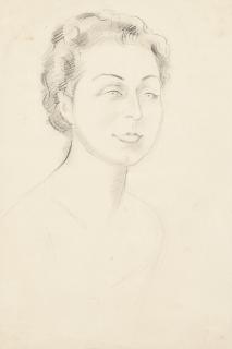 Henryk Berlewi - Portrait sketch of a lady