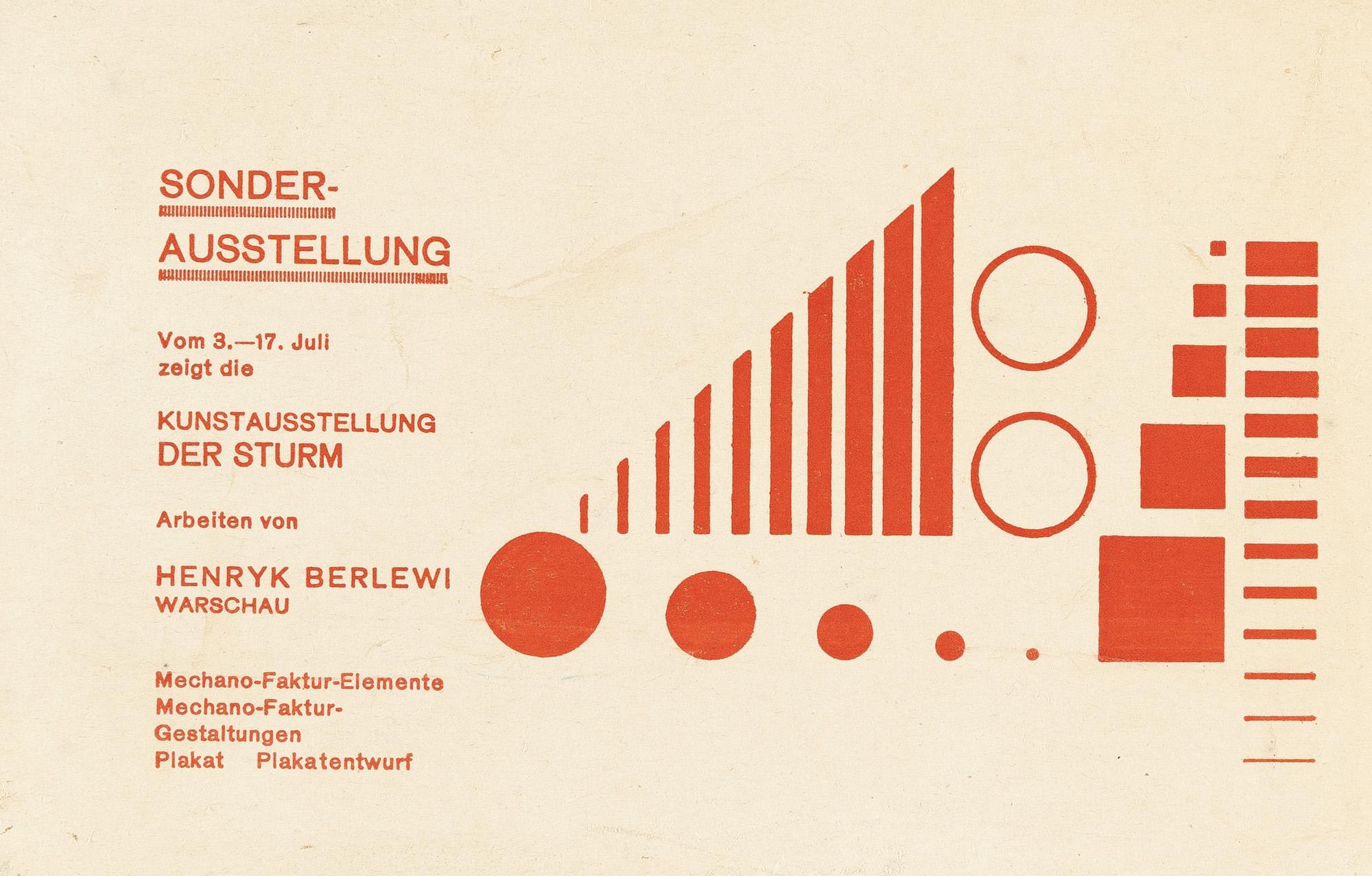 Henryk Berlewi - Sonderausstellung (Postkarte)