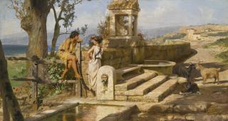 Henryk Siemiradzki - Conversation By The Spring