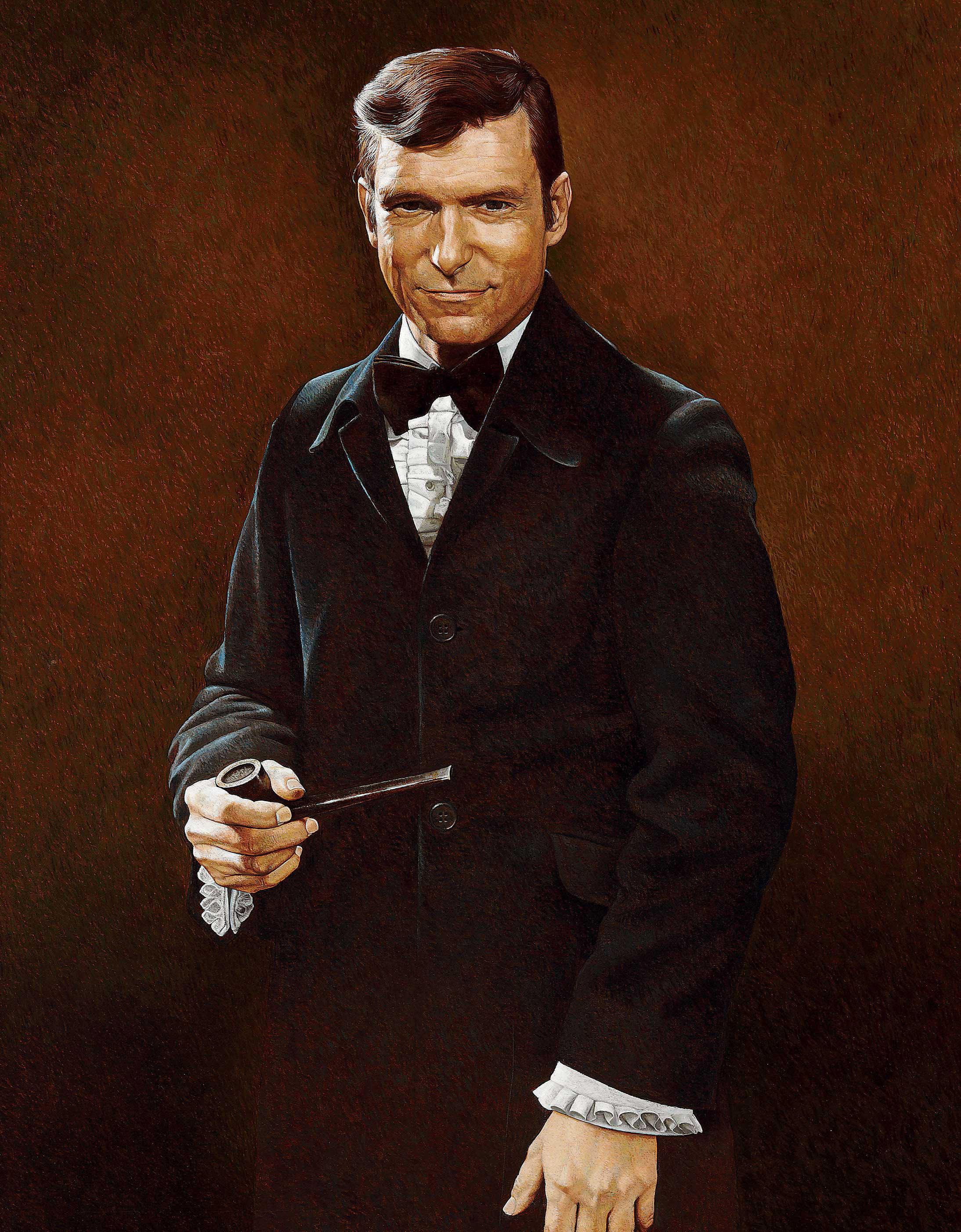 Herb Davidson - Portrait of Hugh Hefner