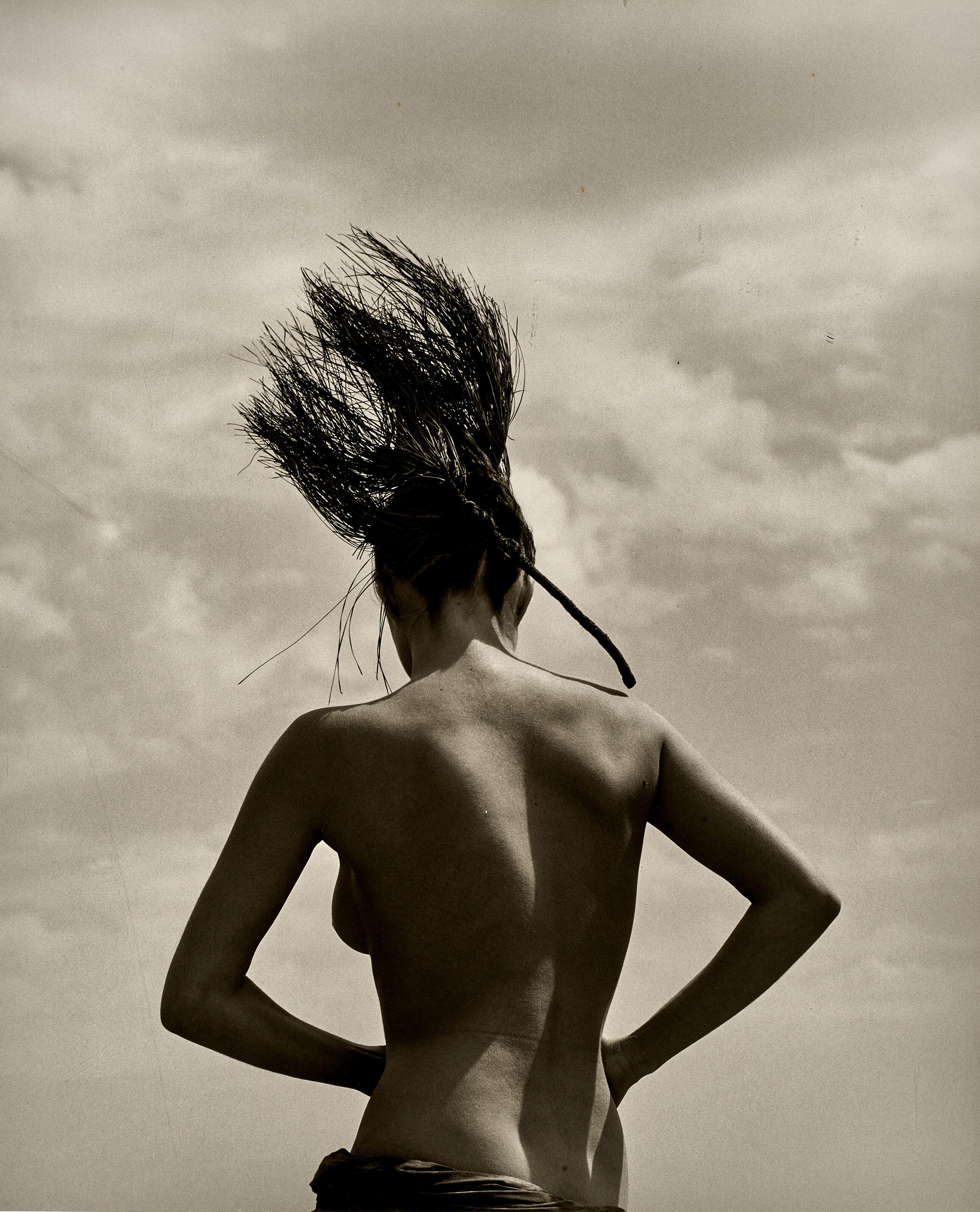 Herb Ritts - Consuelo with Pine Branch, Paradise Cove, 1984