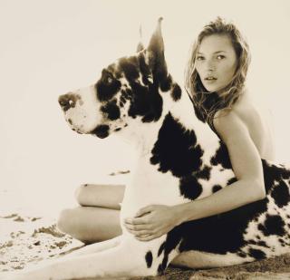Herb Ritts - Kate Moss 2, Malibu, 1994