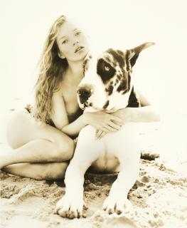 Herb Ritts - Kate Moss 6, Malibu, 1994