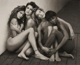 Herb Ritts - Stephanie, Cindy, Tatjana, Naomi, Hollywood, 1989