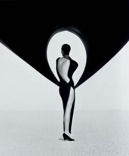 Herb Ritts - \'Versace Dress\', Back View, El Mirage, 1990