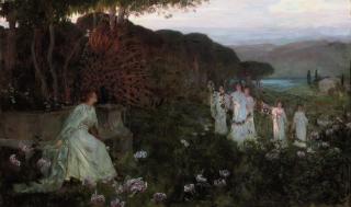 Herbert Arnould Olivier, R.I., R.P., R.E., R.B.C. - Hera and her attendants