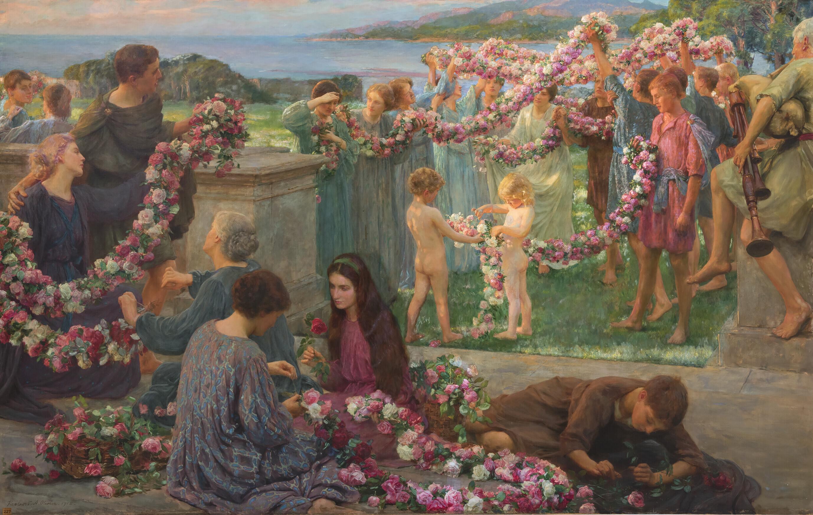 Herbert Arnould Olivier, R.I., R.P., R.E., R.B.C. - The Garlands of Love