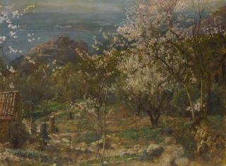 Herbert Arnould Olivier - British from The Via Corniche, Eze 