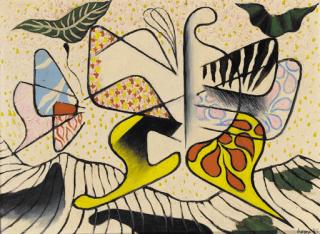 Herbert Bayer - Cluster of butterflies