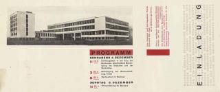Herbert Bayer - Einladung Bauhaus Dessau