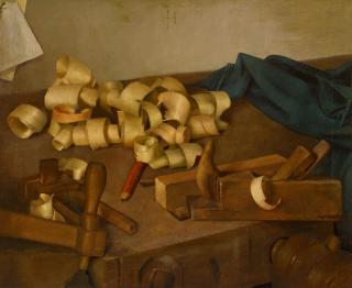 Herbert Böttger - Stillleben auf Hobelbank