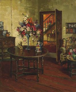 Herbert Davis Richter, R.I., R.S.W., R.O.I., R.B.A - In the drawing room