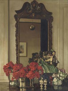 Herbert Davis Richter, R.I., R.S.W., R.O.I. - A Georgian mirror