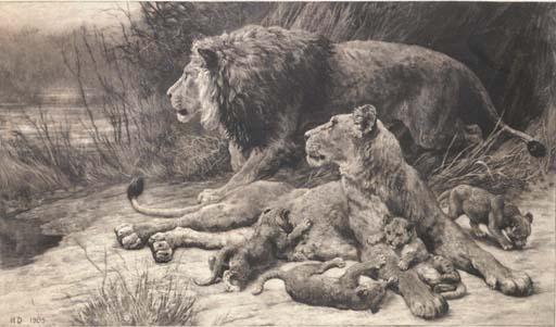 Herbert Dicksee - Danger; and The Ruined Temple