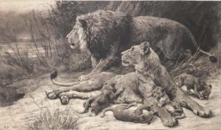 Herbert Dicksee - Danger; and The Ruined Temple