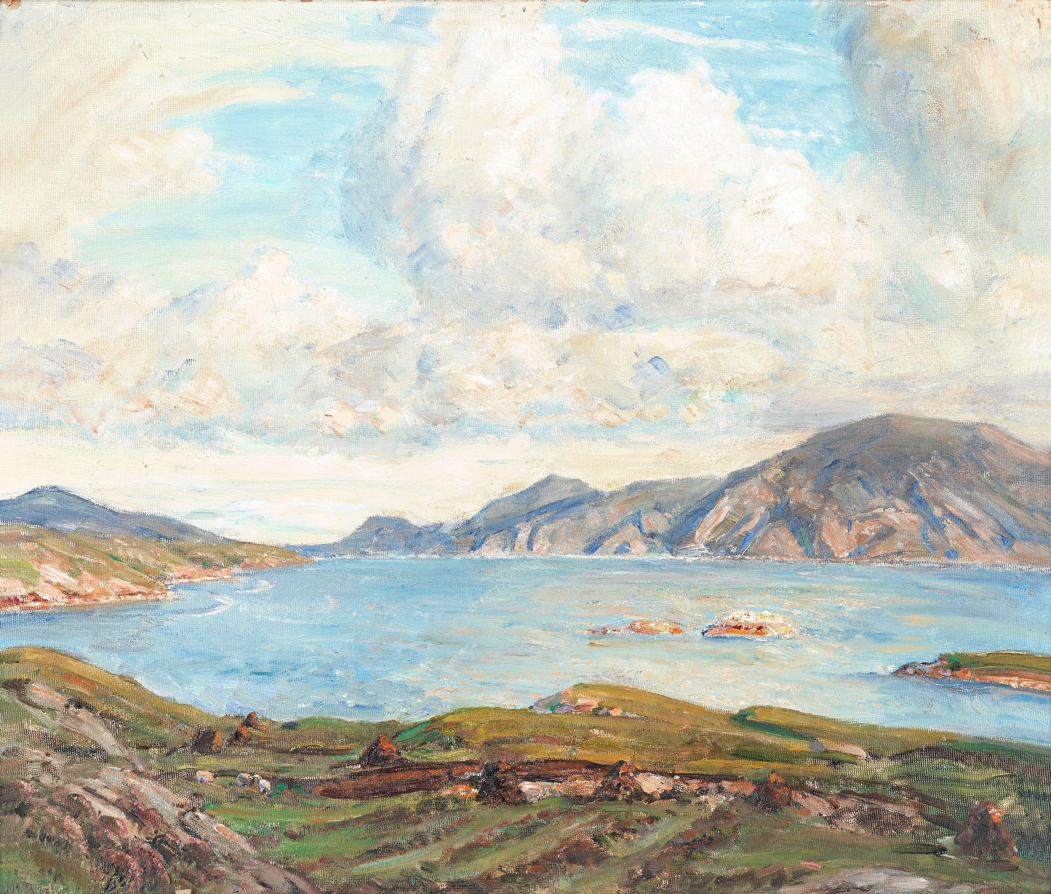 Herbert F. Royle - Loch view, possibly Harris