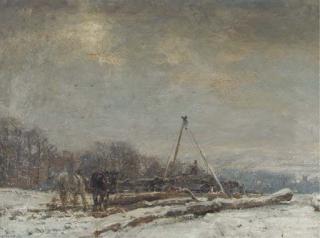 Herbert F. Royle - Winter in Nessfield near Ilkley