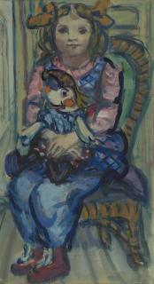 Herbert Fiedler - A girl seated
