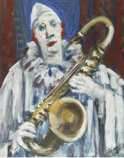 Herbert Fiedler - Clown with saxophone