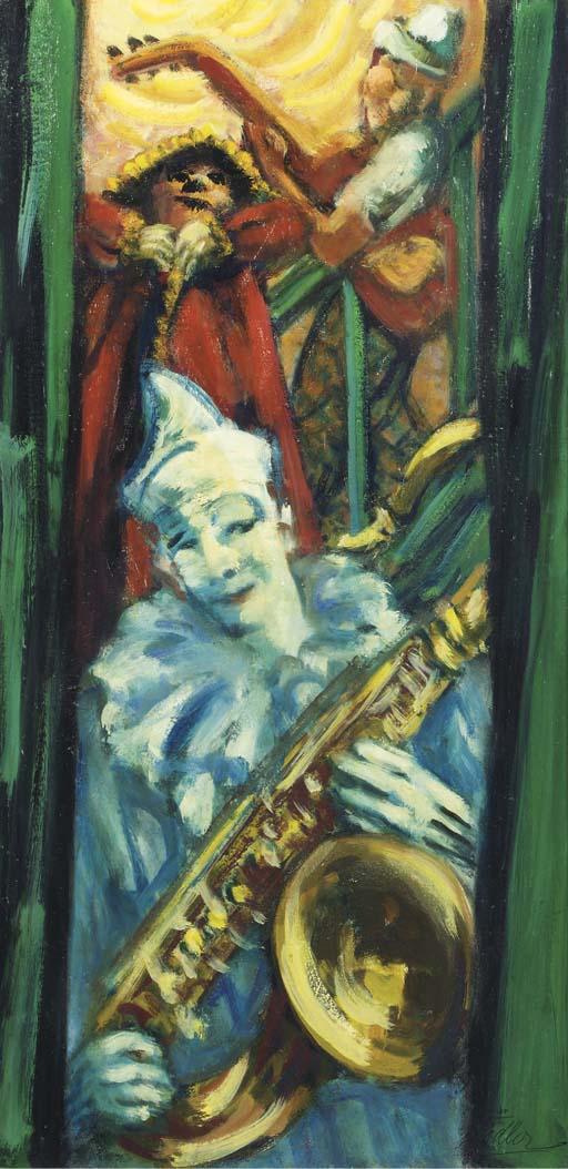 Herbert Fiedler - Clowns with musical instruments