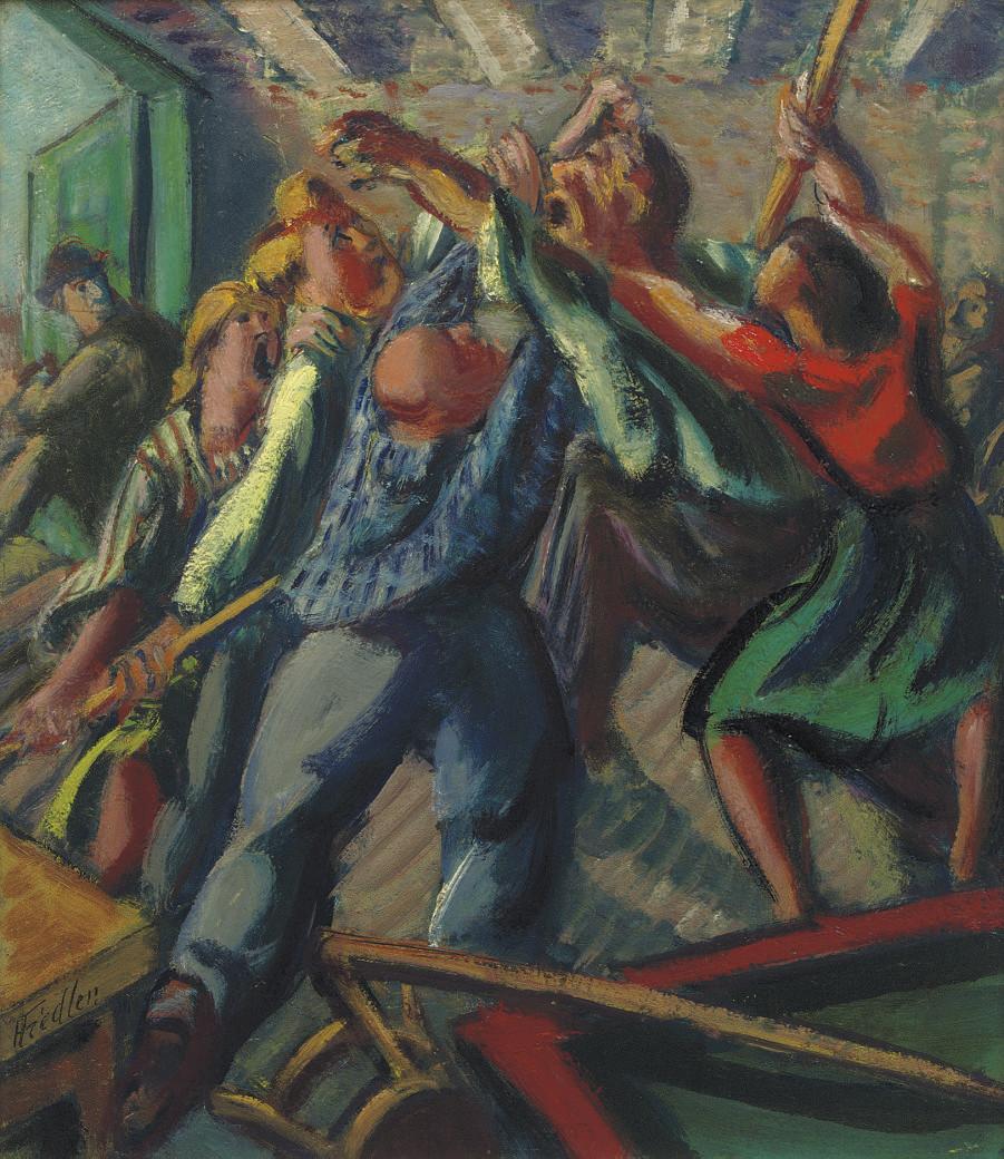 Herbert Fiedler - Gevecht in café - Bar fight