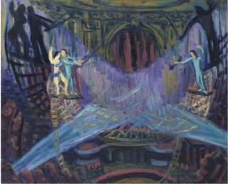 Herbert Fiedler - Trapezium act at the Carré theatre