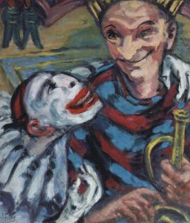 Herbert Fiedler - Two circus clowns