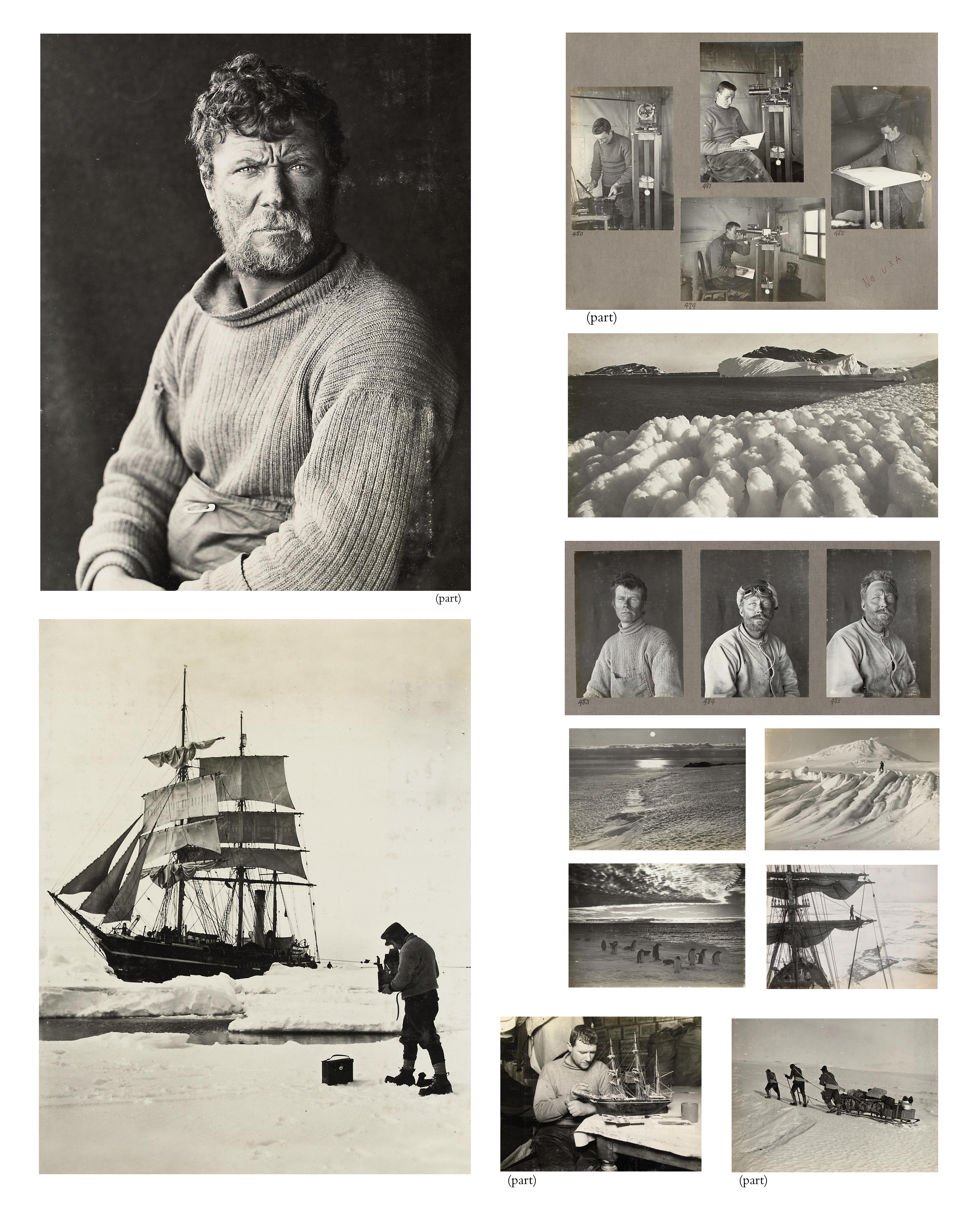 Herbert George Ponting - British Antarctic Expedition, 1910-13: Ponting\'s three master albums of contact prints