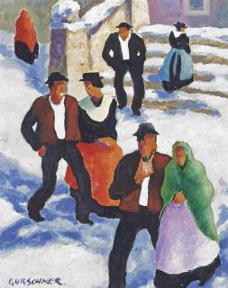 Herbert Gurschner - Tiroler Paare im Schnee