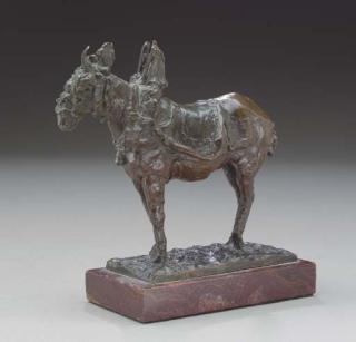 Herbert Haseltine - A Saddled Donkey