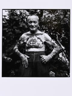 Herbert Hoffmann - Gottlieb Binder aus Holzgerlingen Ex-Seemann / Rentner photographiert im Hof Hamburger Berg 8 am 5.7.1970