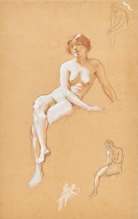 Herbert James Draper - Aktstudie.