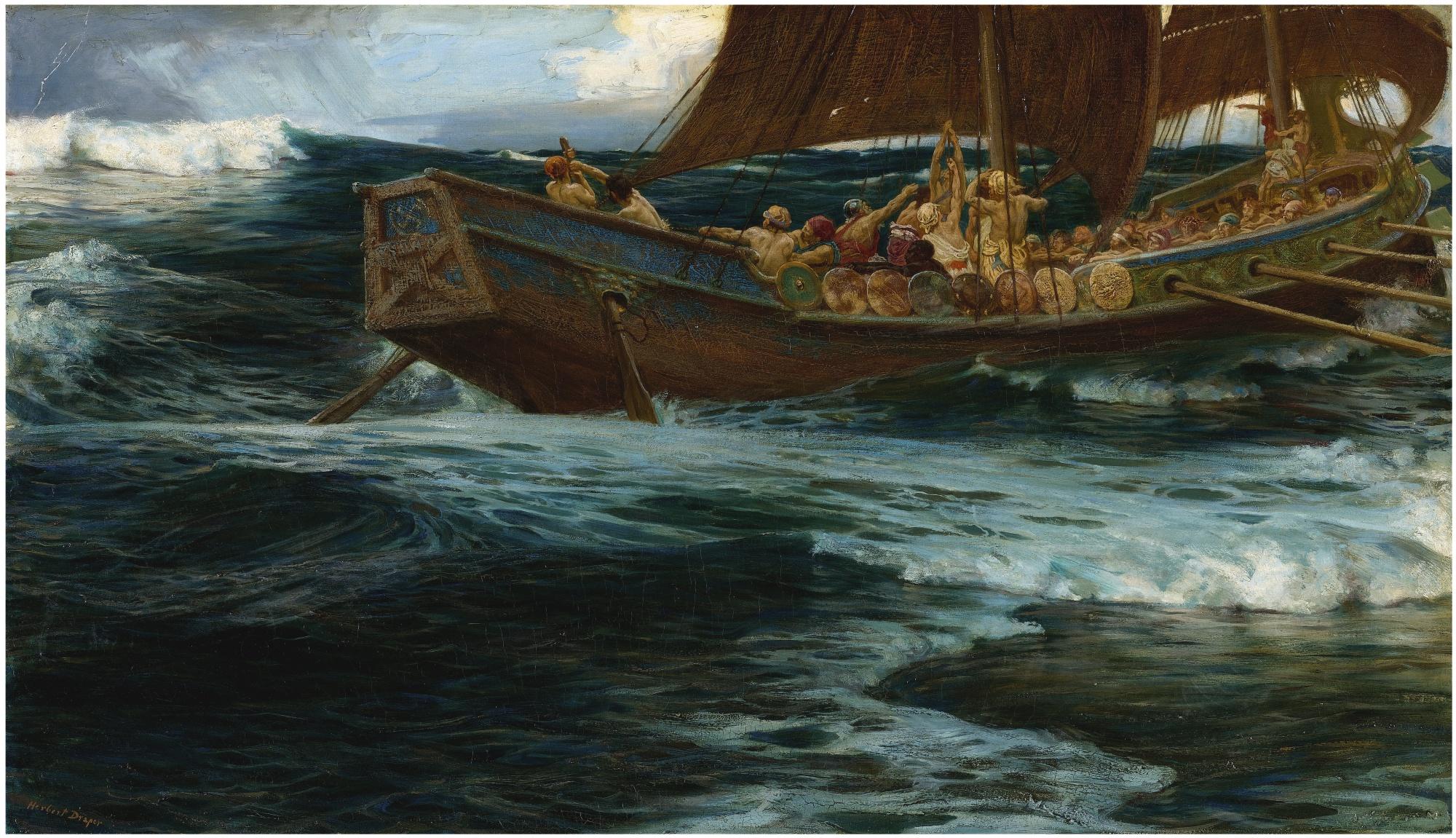 Herbert James Draper - The Wrath Of The Sea God