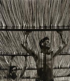 Herbert List - Young Men Under Reed Roof, Torremolinos, 1951
